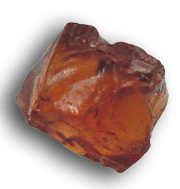 raw orange garnet